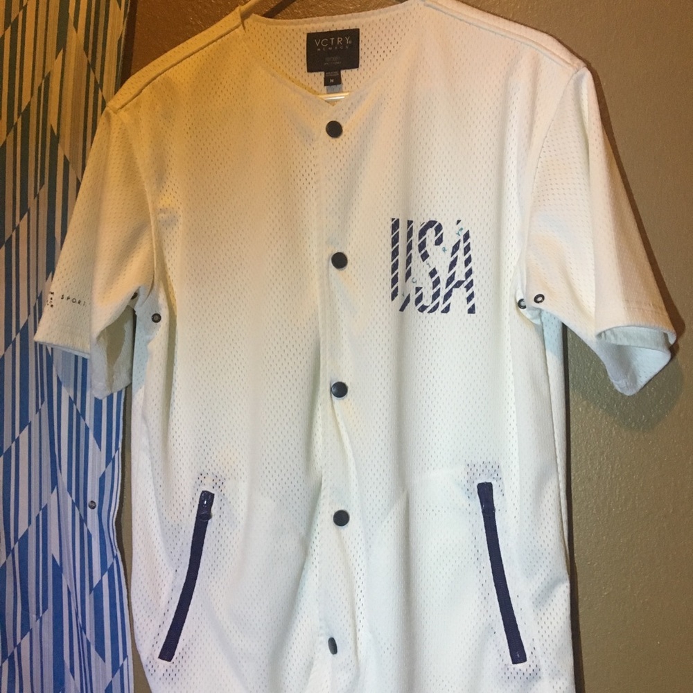 Men's vctry baseball T shirt/jersey